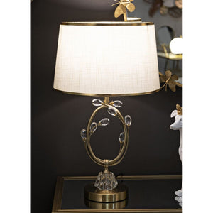 Lampada da Tavolo MF152, Bianco, Metallo, 36x36x60 cm, Seven Design