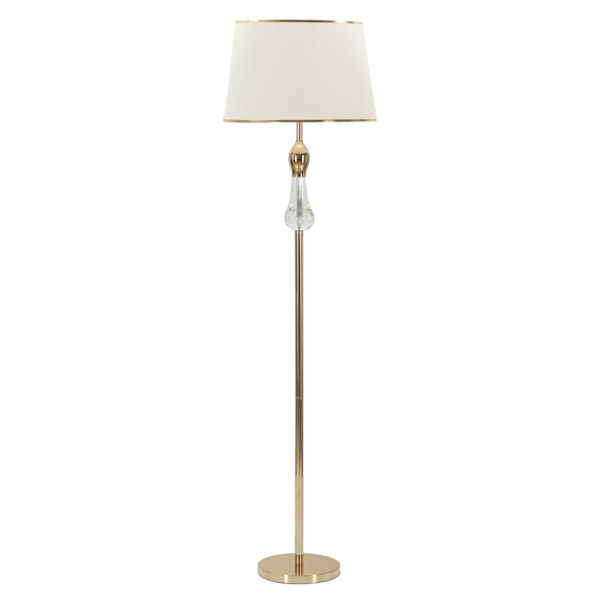 Lampada da Terra MF209, Oro, Metallo, 45x45x165 cm, Seven Design