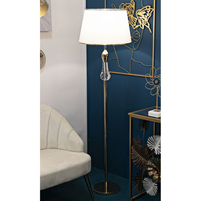 Lampada da Terra MF209, Oro, Metallo, 45x45x165 cm, Seven Design