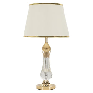 Lampada da Tavolo MF153, Oro, Metallo, 33x33x59 cm, Seven Design