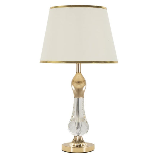 Lampada da Tavolo MF153, Oro, Metallo, 33x33x59 cm, Seven Design
