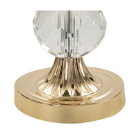 Lampada da Tavolo MF153, Oro, Metallo, 33x33x59 cm, Seven Design