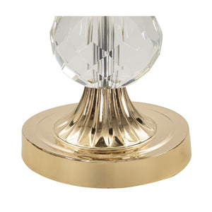 Lampada da Tavolo MF153, Oro, Metallo, 33x33x59 cm, Seven Design