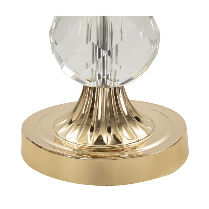 Lampada da Tavolo MF153, Oro, Metallo, 33x33x59 cm, Seven Design