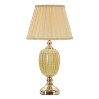 Lampada da Tavolo MF128, Beige, Metallo, 30x30x55 cm, Seven Design