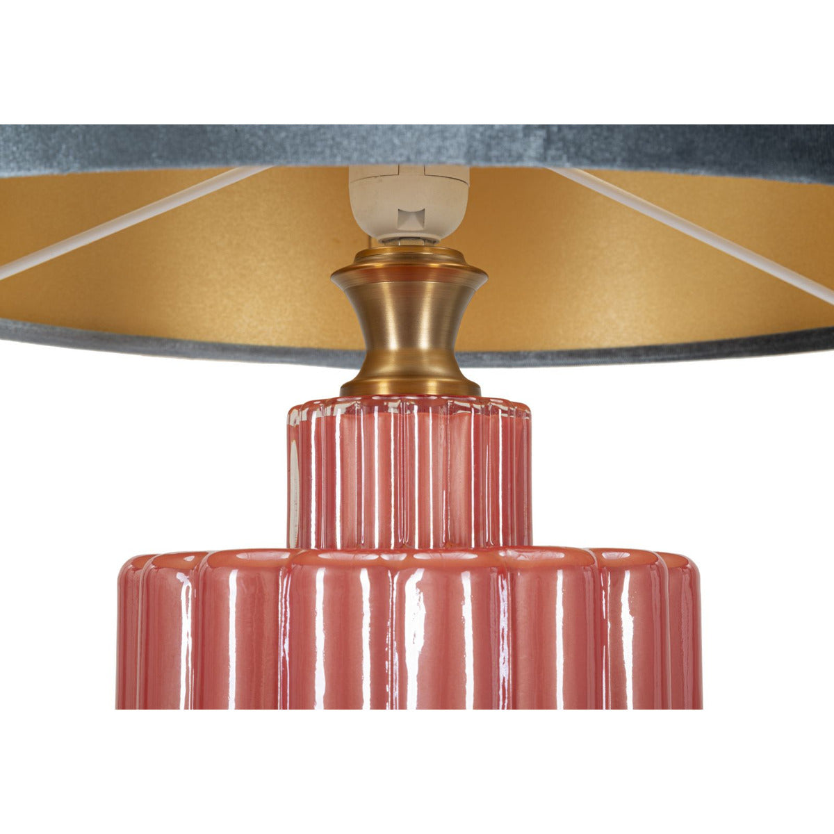 Lampada da Tavolo MF173, Blu, Metallo, 40x40x70 cm, Seven Design