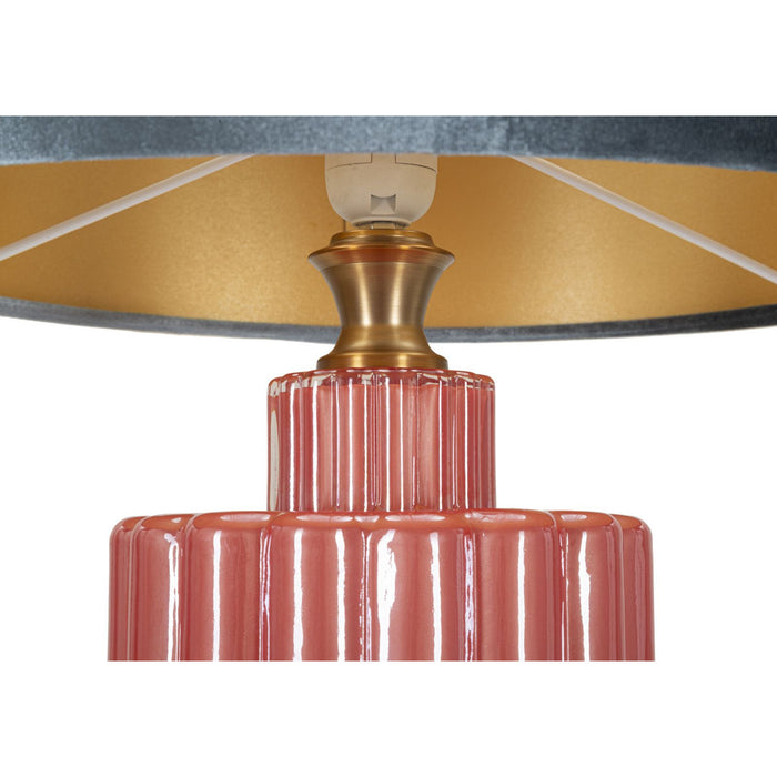 Lampada da Tavolo MF173, Blu, Metallo, 40x40x70 cm, Seven Design