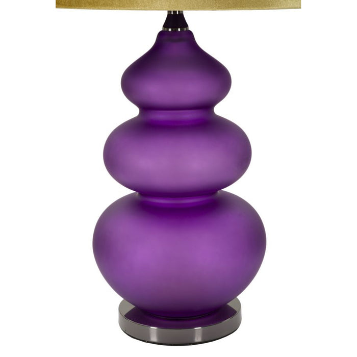 Lampada da Tavolo MF176, Viola, Metallo, 40x40x70 cm, Seven Design