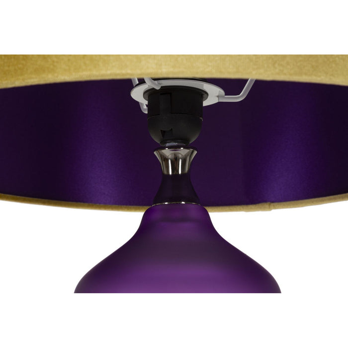 Lampada da Tavolo MF176, Viola, Metallo, 40x40x70 cm, Seven Design