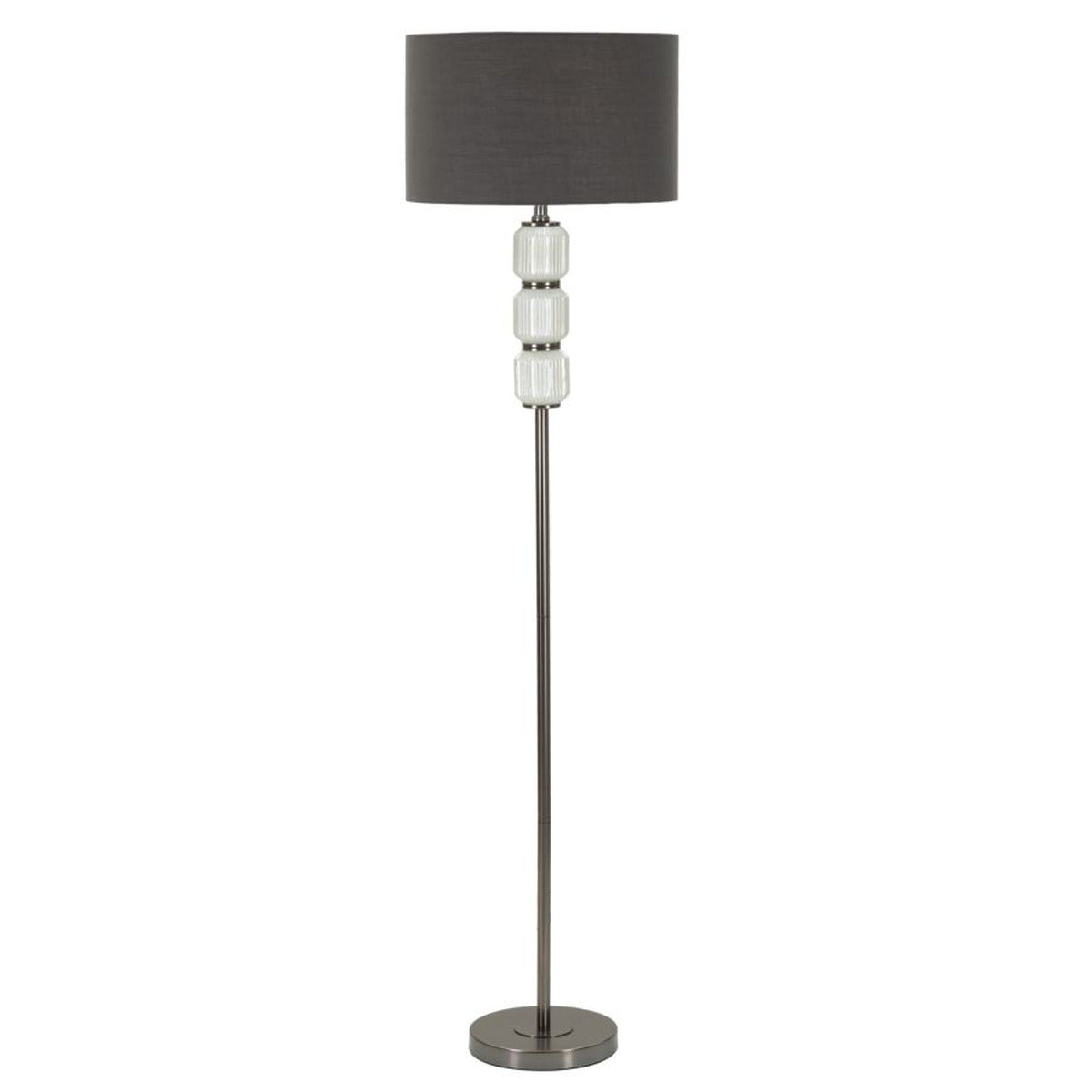 Lampada da Terra MF216, Grigio, Metallo, 42,5x42,5x163 cm, Seven Design