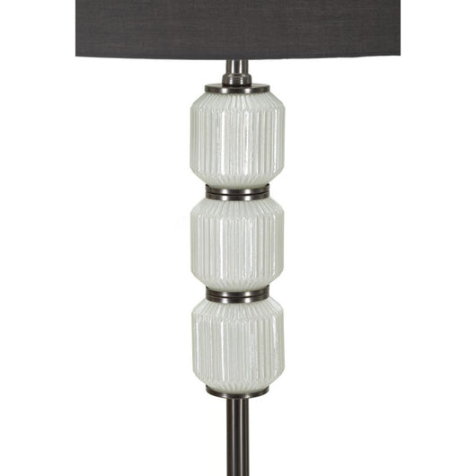 Lampada da Terra MF216, Grigio, Metallo, 42,5x42,5x163 cm, Seven Design