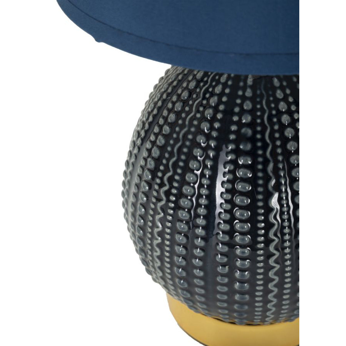 Lampada da Tavolo MF100, Blu, Ceramica, 15x15x30,5 cm, Seven Design