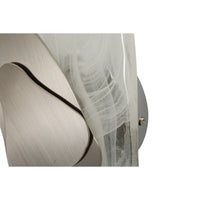 Lampada a Parete MF62, Argento, Metallo, 21x8x32 cm, Seven Design