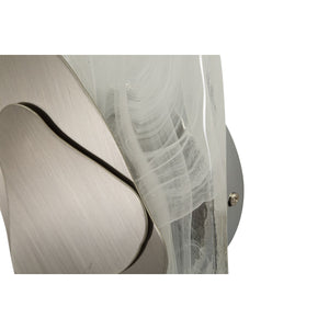 Lampada a Parete MF62, Argento, Metallo, 21x8x32 cm, Seven Design