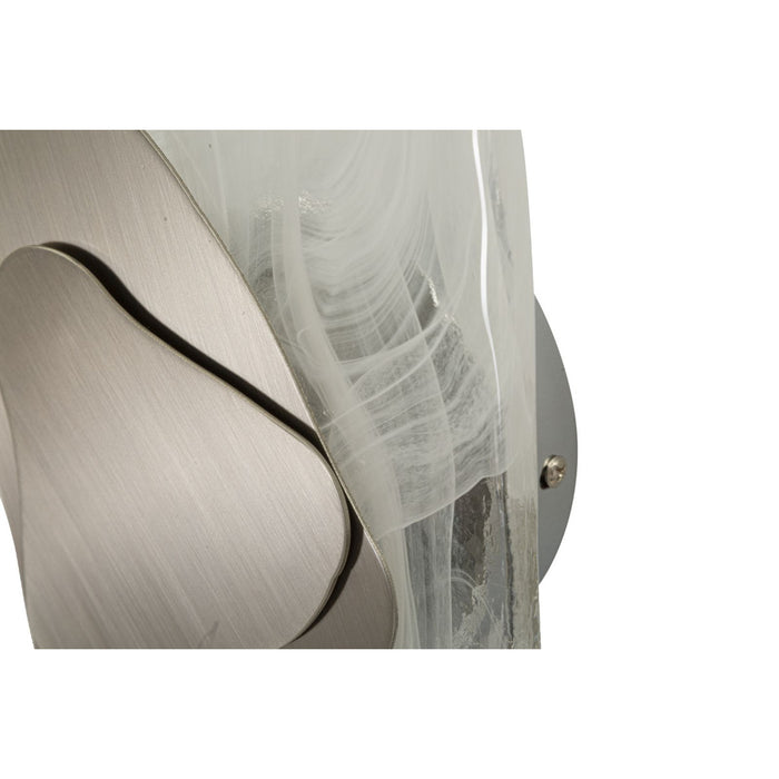 Lampada a Parete MF62, Argento, Metallo, 21x8x32 cm, Seven Design