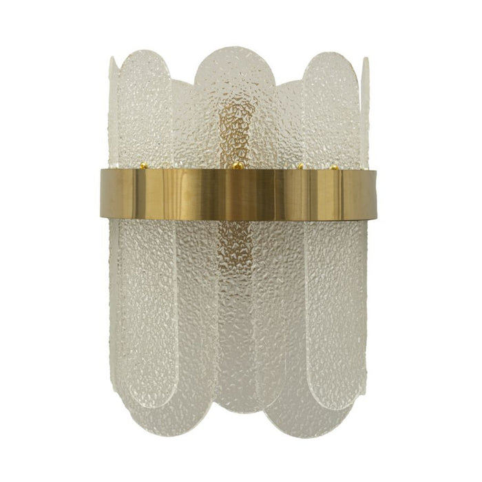 Lampada a Parete MF64, Oro, Metallo, 20x14x28 cm, Seven Design