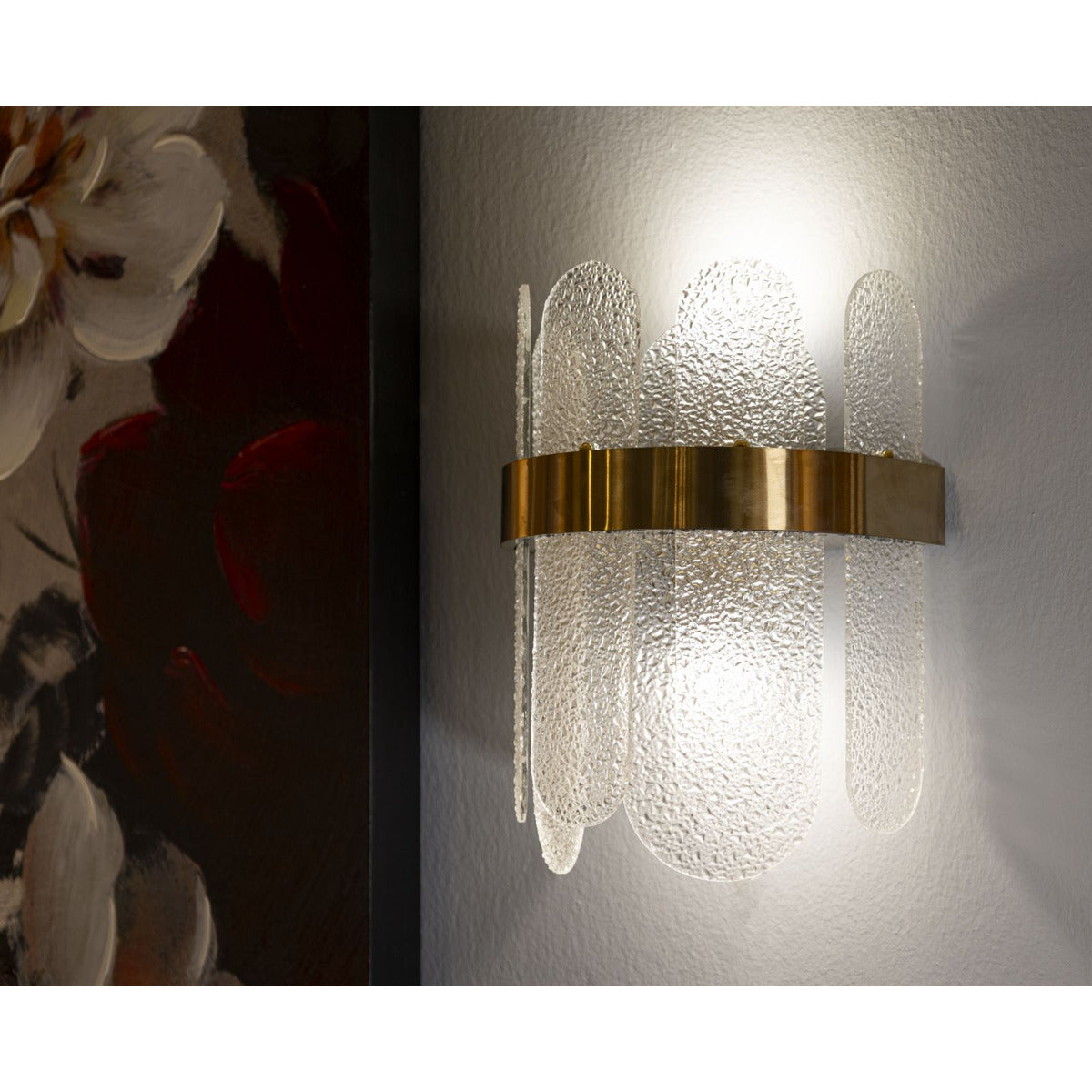 Lampada a Parete MF64, Oro, Metallo, 20x14x28 cm, Seven Design