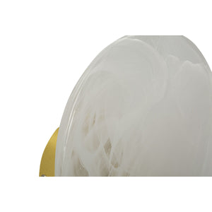 Lampada a Parete MF71, Oro, Metallo, 20x20x10 cm, Seven Design