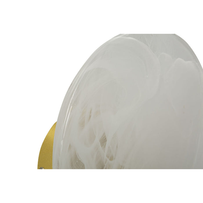 Lampada a Parete MF71, Oro, Metallo, 20x20x10 cm, Seven Design