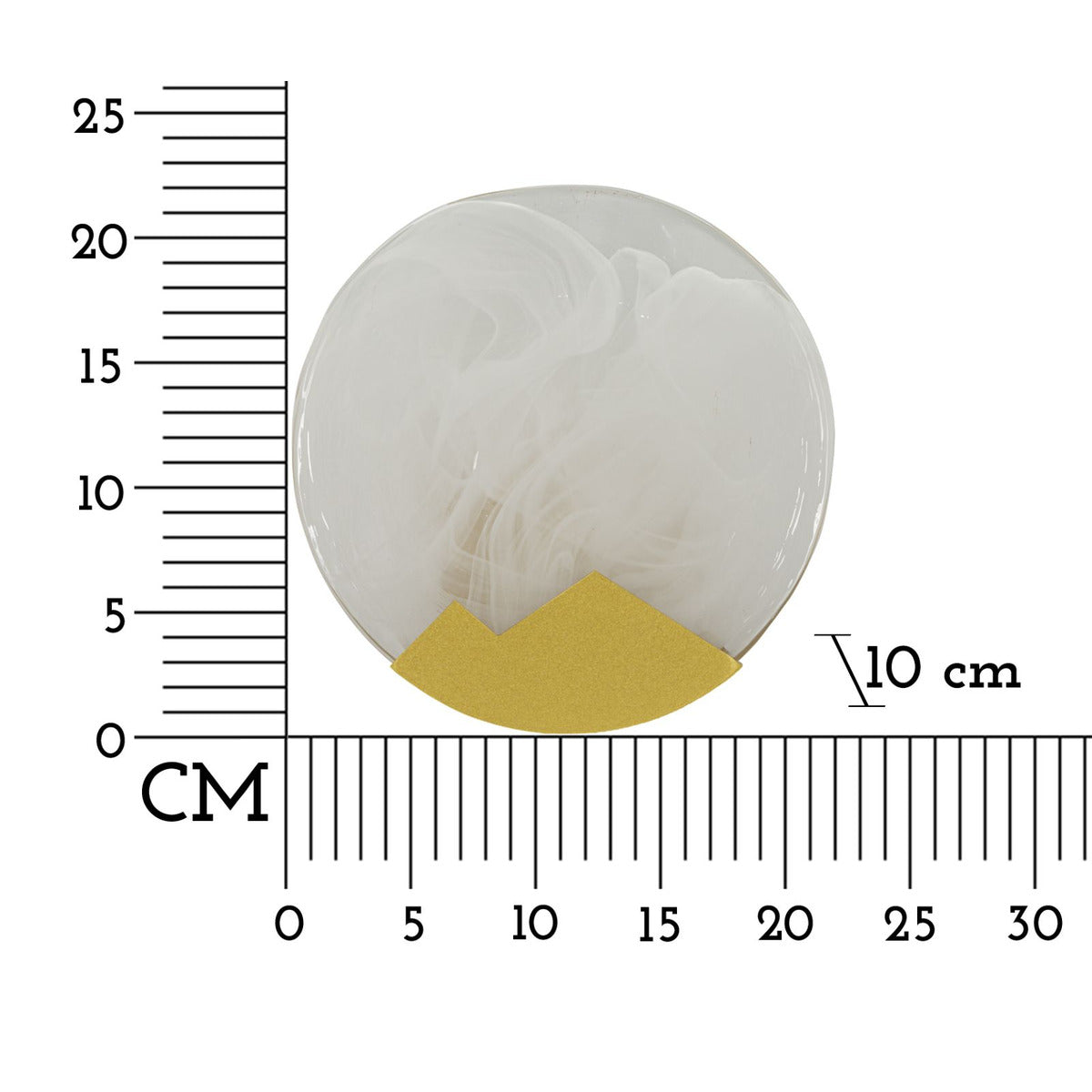 Lampada a Parete MF71, Oro, Metallo, 20x20x10 cm, Seven Design