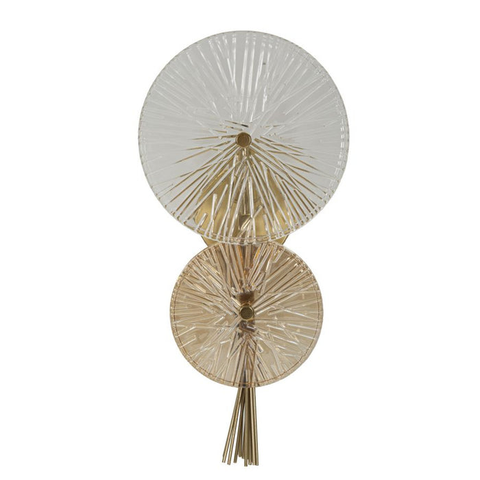 Lampada a Parete MF67, Oro, Metallo, 20x14x41 cm, Seven Design