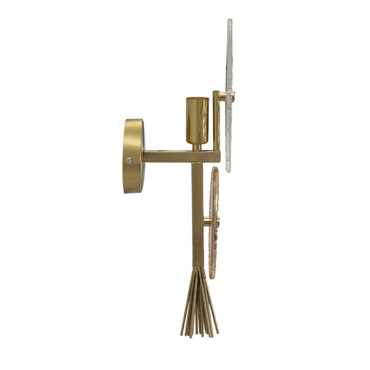 Lampada a Parete MF67, Oro, Metallo, 20x14x41 cm, Seven Design