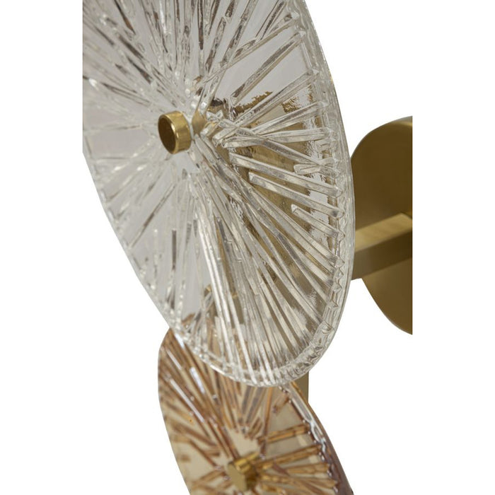 Lampada a Parete MF67, Oro, Metallo, 20x14x41 cm, Seven Design