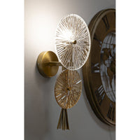Lampada a Parete MF67, Oro, Metallo, 20x14x41 cm, Seven Design