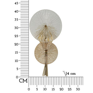 Lampada a Parete MF67, Oro, Metallo, 20x14x41 cm, Seven Design