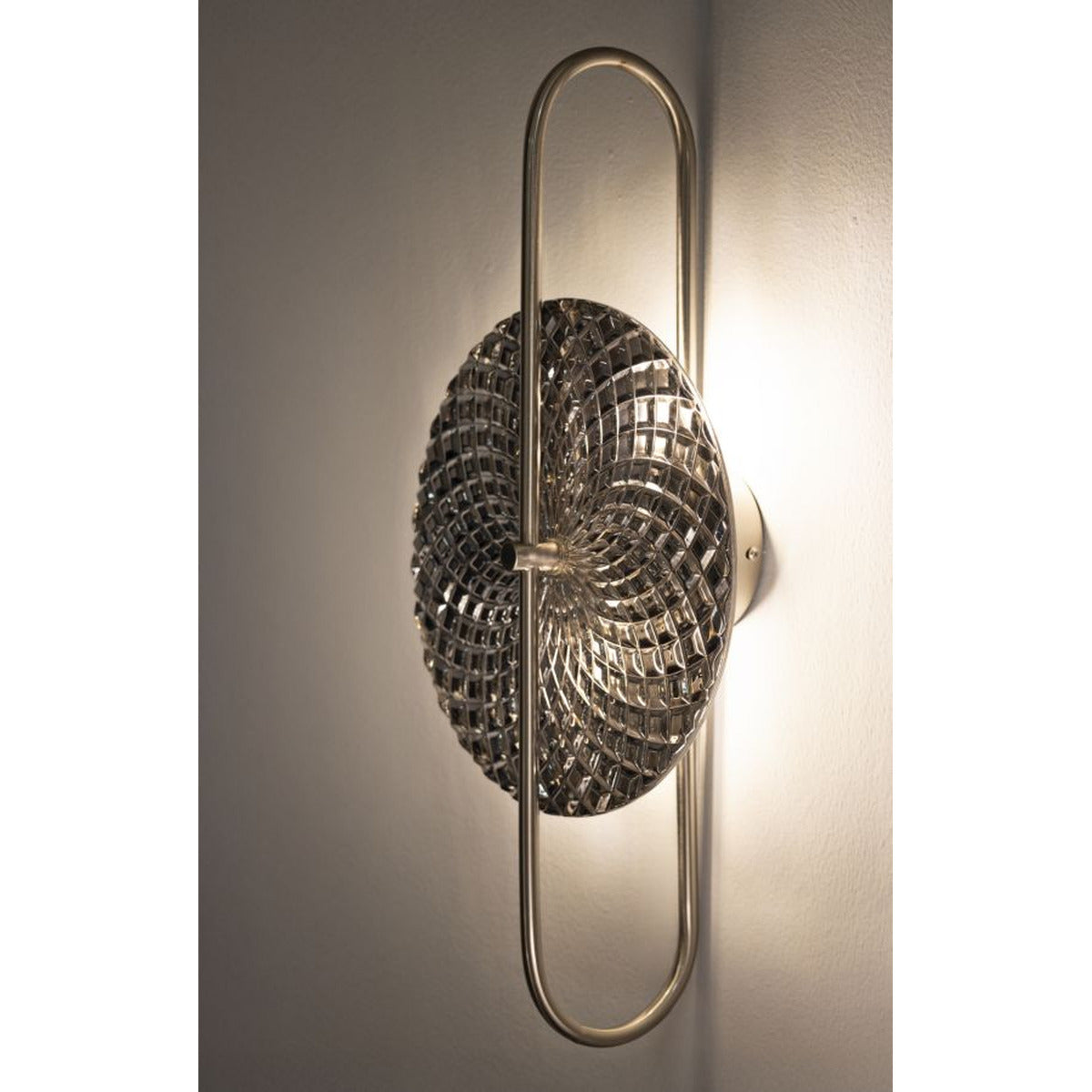Lampada a Parete MF66, Argento, Metallo, 28x15x54 cm, Seven Design