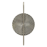 Lampada a Parete MF66, Argento, Metallo, 28x15x54 cm, Seven Design