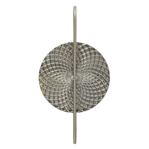 Lampada a Parete MF66, Argento, Metallo, 28x15x54 cm, Seven Design