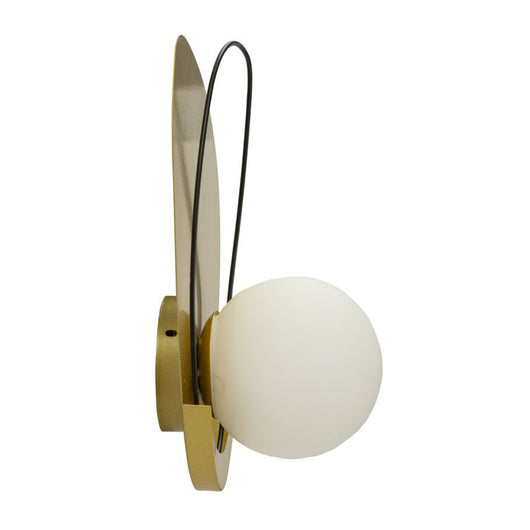 Lampada a Parete MF72, Oro, Metallo, 28x17x32 cm, Seven Design