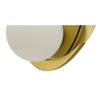 Lampada a Parete MF72, Oro, Metallo, 28x17x32 cm, Seven Design