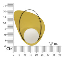 Lampada a Parete MF72, Oro, Metallo, 28x17x32 cm, Seven Design