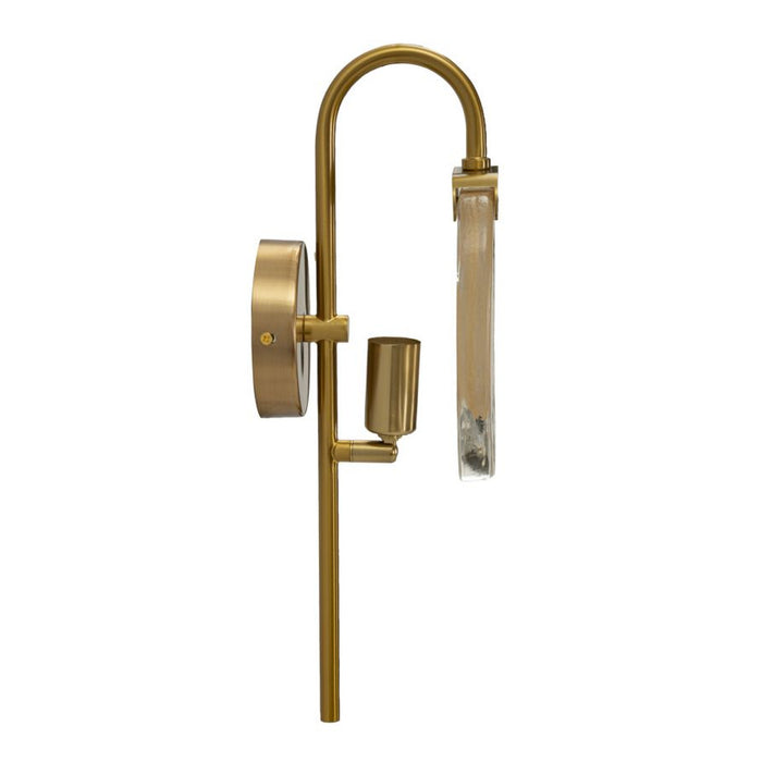 Lampada a Parete MF68, Oro, Metallo, 15x14x38 cm, Seven Design