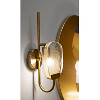 Lampada a Parete MF68, Oro, Metallo, 15x14x38 cm, Seven Design