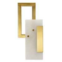 Lampada a Parete MF65, Oro, Metallo, 15x8x33 cm, Seven Design