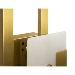 Lampada a Parete MF65, Oro, Metallo, 15x8x33 cm, Seven Design