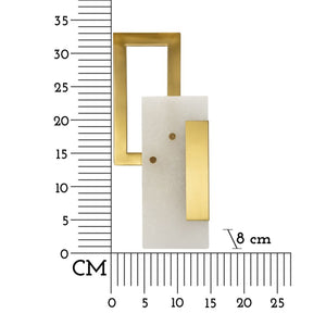 Lampada a Parete MF65, Oro, Metallo, 15x8x33 cm, Seven Design