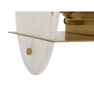 Lampada a Parete MF63, Oro, Metallo, 20x11x25 cm, Seven Design