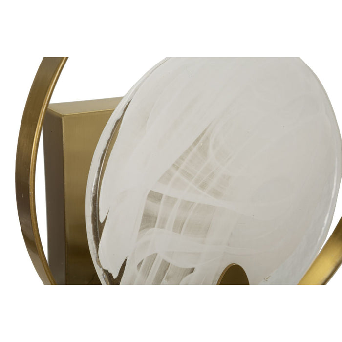 Lampada a Parete MF73, Oro, Metallo, 20x10x29 cm, Seven Design