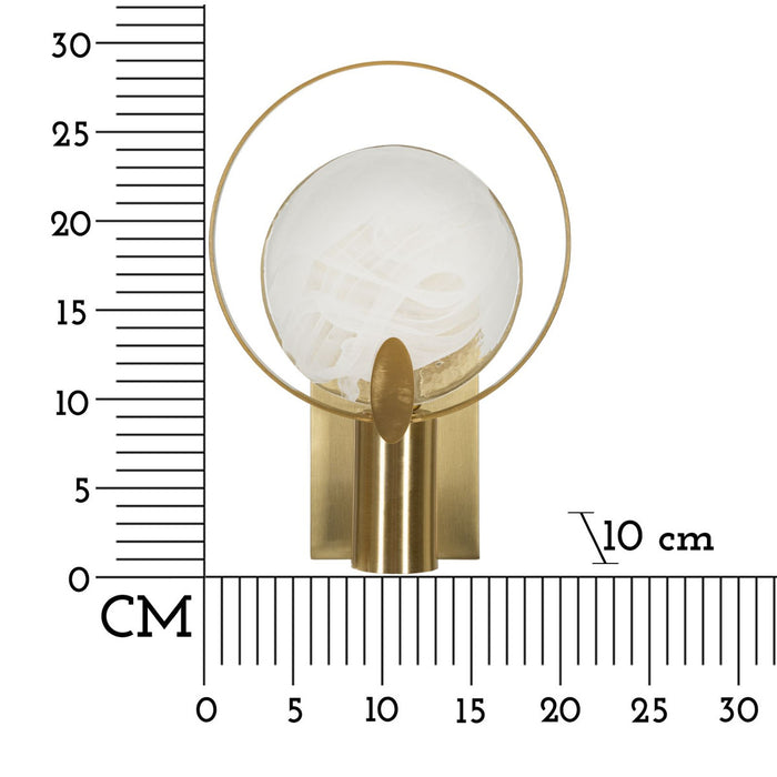 Lampada a Parete MF73, Oro, Metallo, 20x10x29 cm, Seven Design