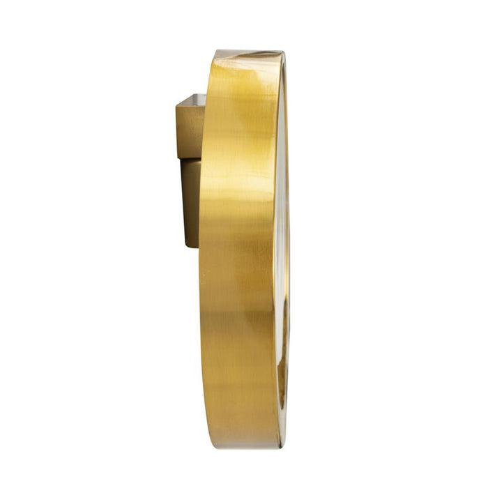 Lampada a Parete MF45, Oro, Marmo, 24x6x24 cm, Seven Design