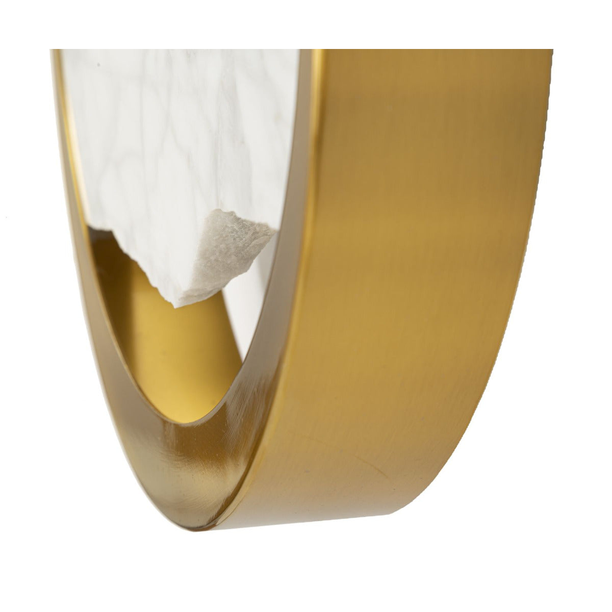 Lampada a Parete MF45, Oro, Marmo, 24x6x24 cm, Seven Design