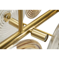 Lampada a Sospensione MF85, Oro, Metallo, 116x27x79 cm, Seven Design