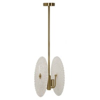 Lampada a Sospensione MF86, Oro, Metallo, 35x18x80 cm, Seven Design