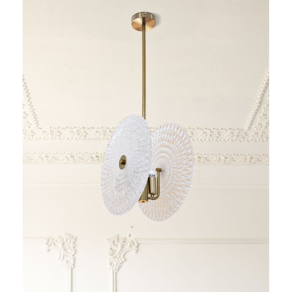 Lampada a Sospensione MF86, Oro, Metallo, 35x18x80 cm, Seven Design