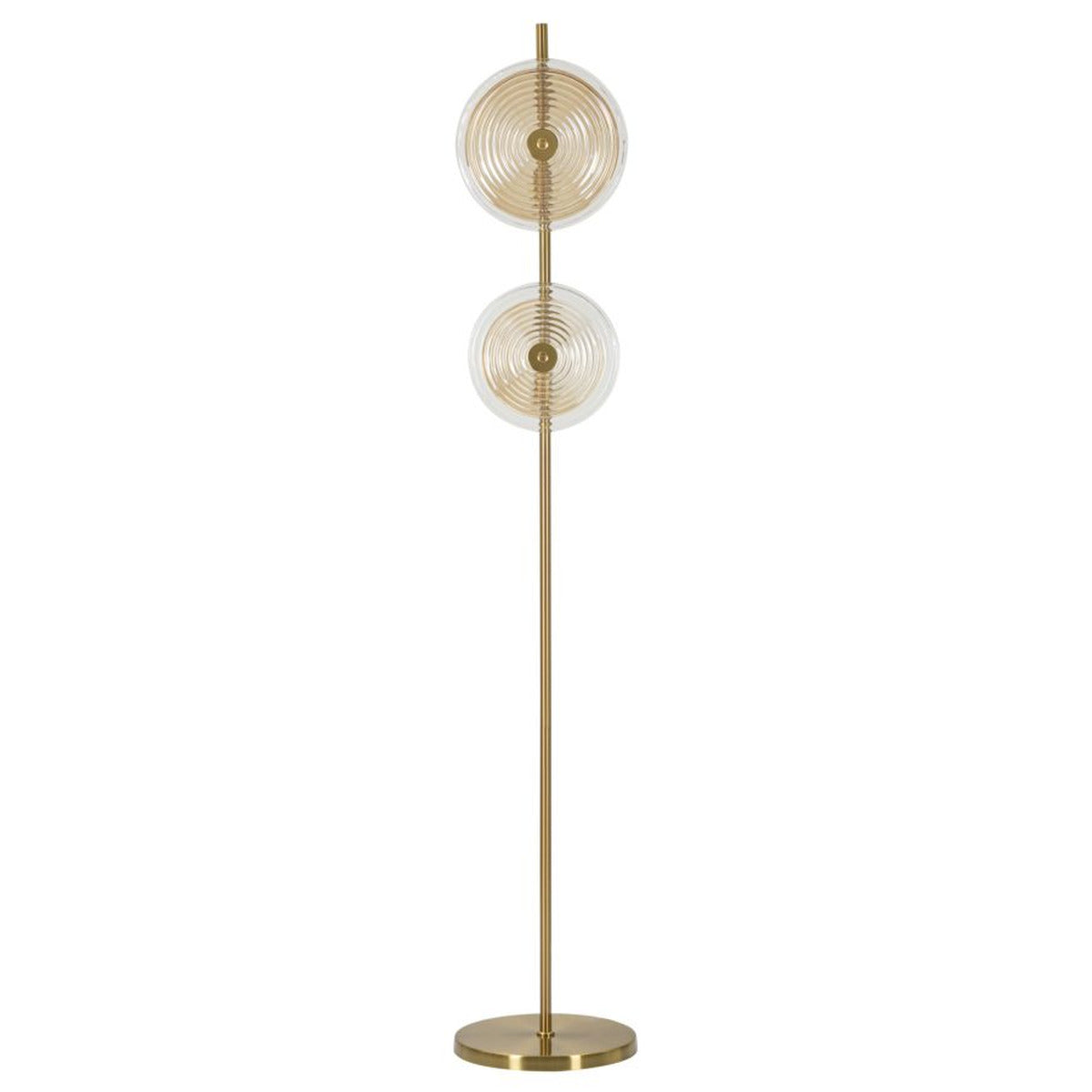 Lampada da Terra MF215, Oro, Metallo, 30x30x170 cm, Seven Design