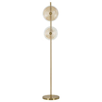 Lampada da Terra MF215, Oro, Metallo, 30x30x170 cm, Seven Design